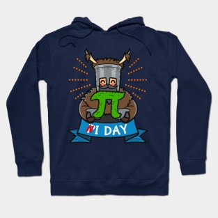 Vintage Retro Funny Knight Holding Pi Symbol Meme Gift For Pi Day Hoodie